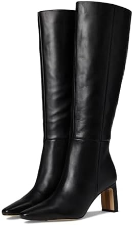Amazon.com | Cole Haan Womens Clarice Tall Boot, Black Leather